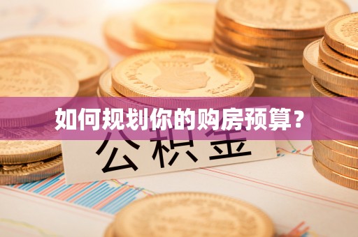 太平如何规划你的购房预算？